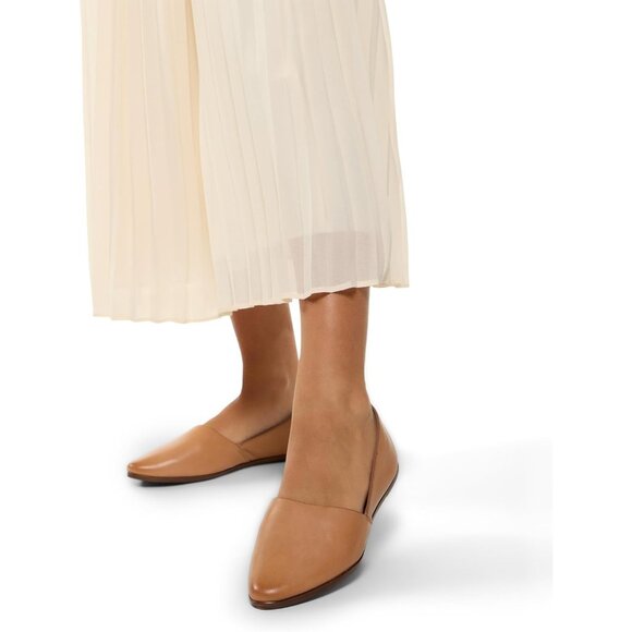 ALDO Womens Brown Leather Closed Rounded Toe Comfortable Blanchette Ballet Flat - Picture 3 of 7